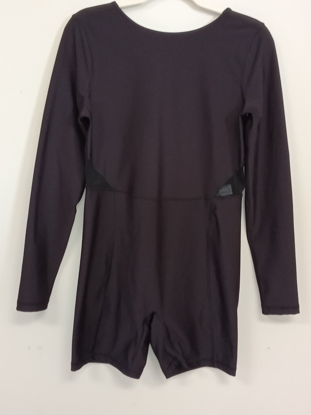Old Navy Active Powersoft Go Dry One Piece Black Long Sleeve Shorts Romper Large